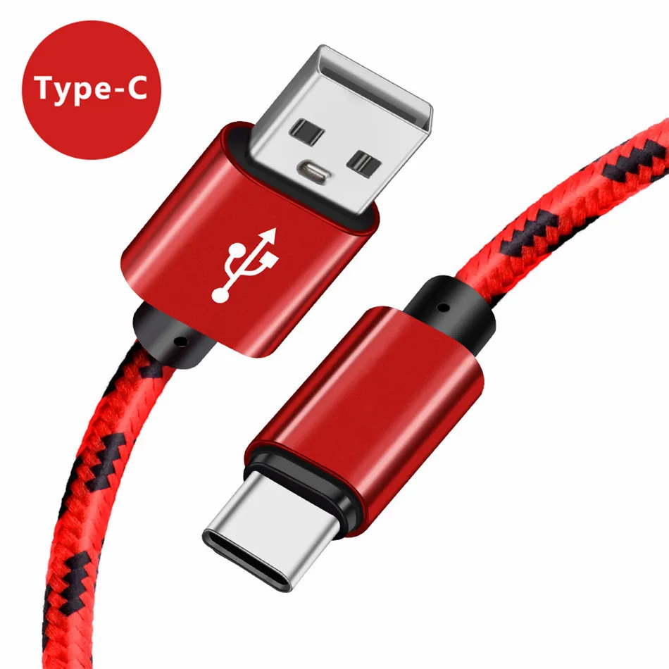 5V 2.1A 2M Fast Charger Data Wire USB Type C Cable for Xiaomi Mi 8 lite Redmi Note 7 Huawei P20 Lite P30 HTC U11 alcatel Idol 5s