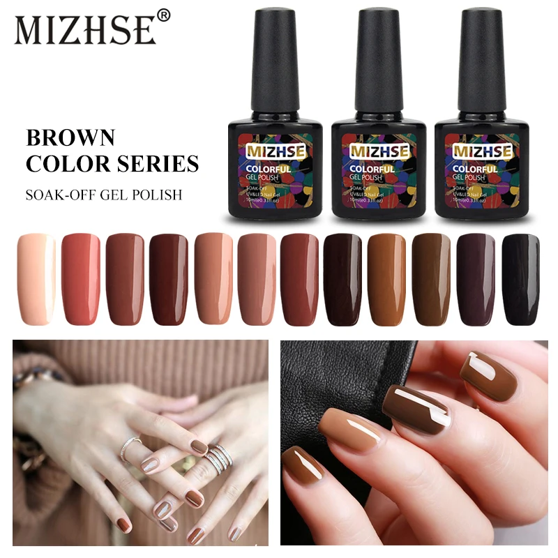 MIZHSE Гель лак для ногтей УФ Цвета 10 мл гель Nagellak дизайна Полупостоянный