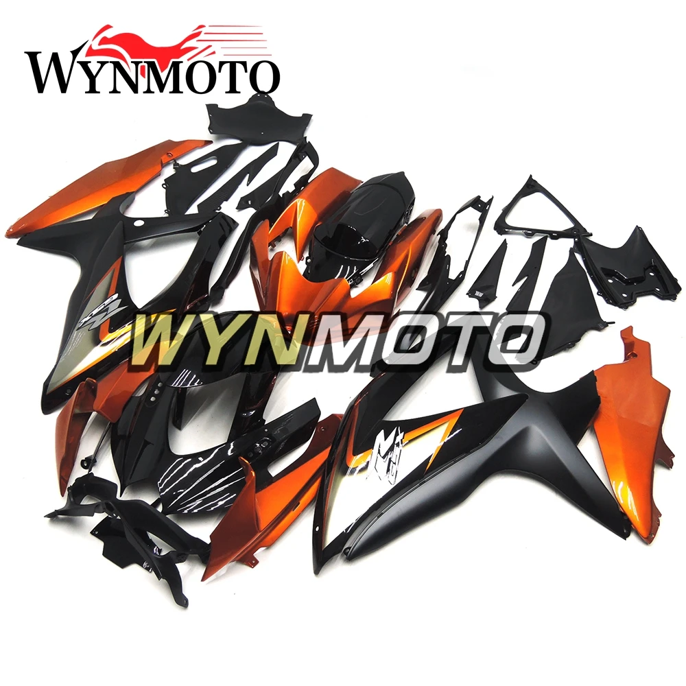 

Полный комплект обтекателей для GSXR600 GSXR750 2008 2009 2010 08 09 10 K8 оранжевый черный комплект кузова