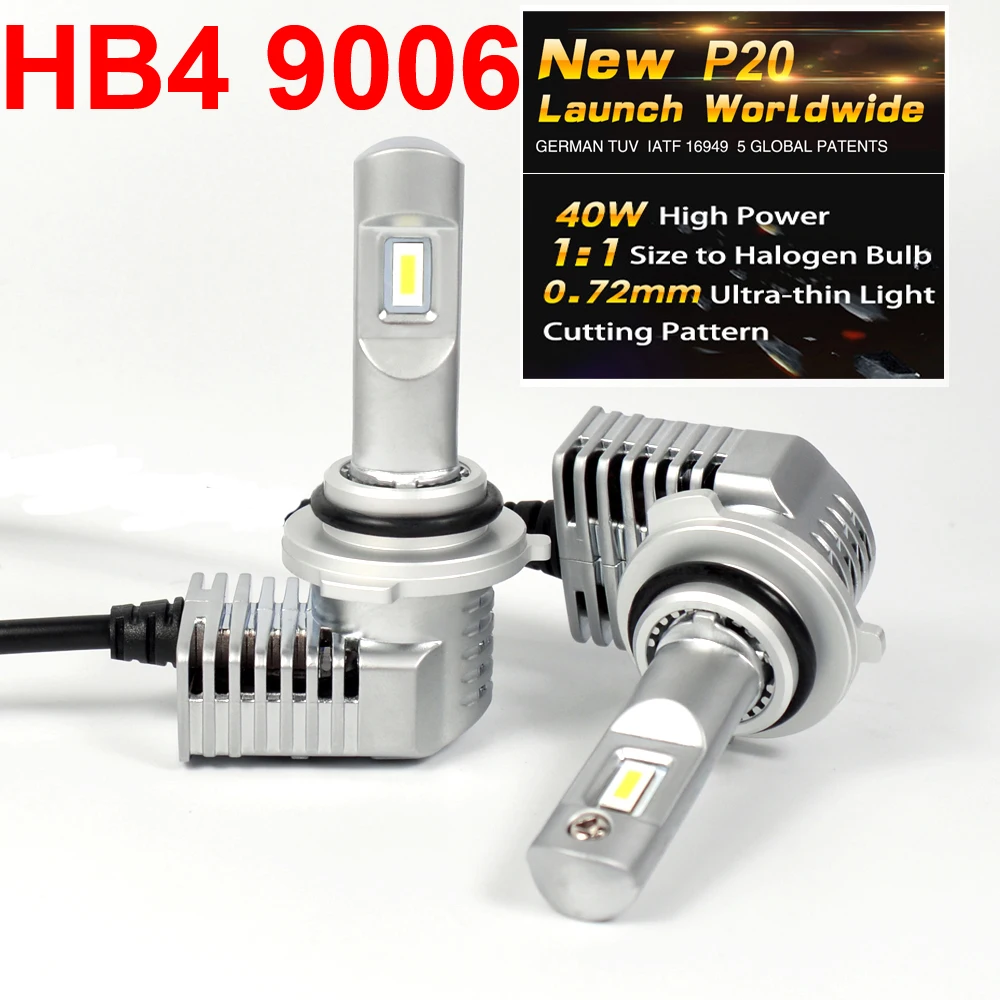 1 комплект супер яркие мини фары 9006 HB4 CSP CHIP P20 автомобильные