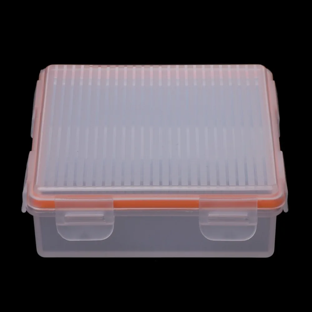 Портативный прозрачный пластиковый чехол держатель для 4 аккумуляторов 18650|case