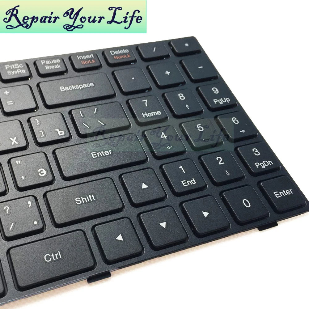 Repair You Life Клавиатура для ноутбука lenovo для Ideapad 100-15IBY RU раскладка с черной рамкой новая сменная клавиатура