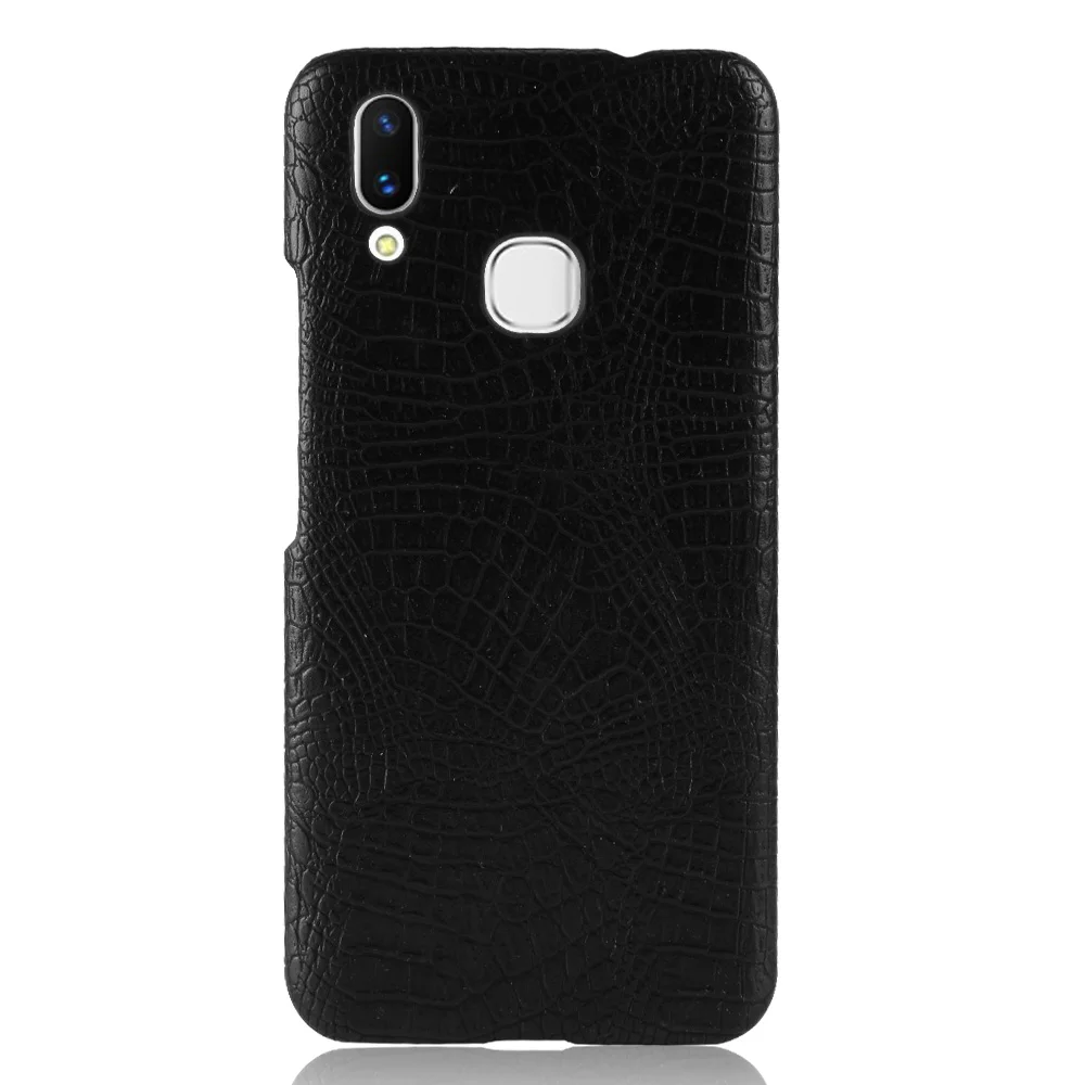 For Vivo X21 Case Slim Crocodile Skin Texture Leather Back Cover Hard Shield Smart Mobile Phone Protective Bag Shell Coque |