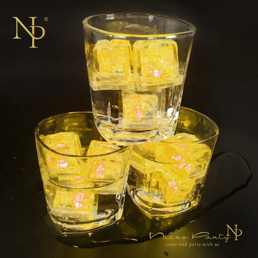 Nicro 12 шт./лот светодиодные кубики льда на День святого Валентина цветная