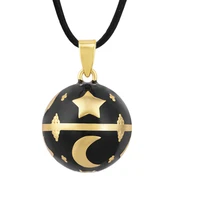 eudora 20 mm black pregnancy chime ball star moon harmony necklace pendant mexcian bola balls for women fine jewelry n14nb308