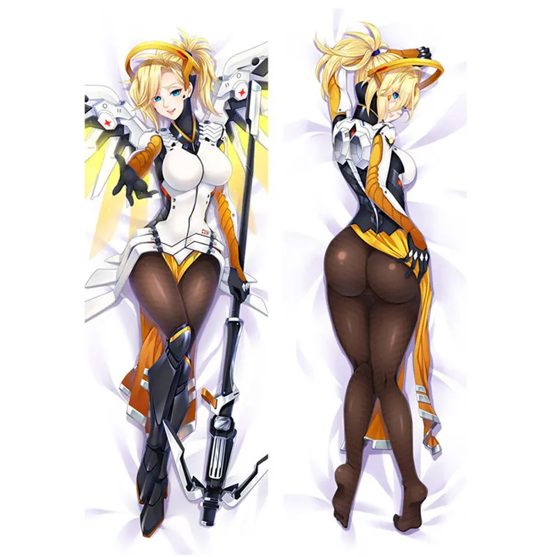 Amellor аниме Overwatch OW Dva Mei Tracer Mercy Sombra сексуальные наволочки 3D двухстороннее постельное белье обнимающее тело наволочка подарок - Цвет: 3