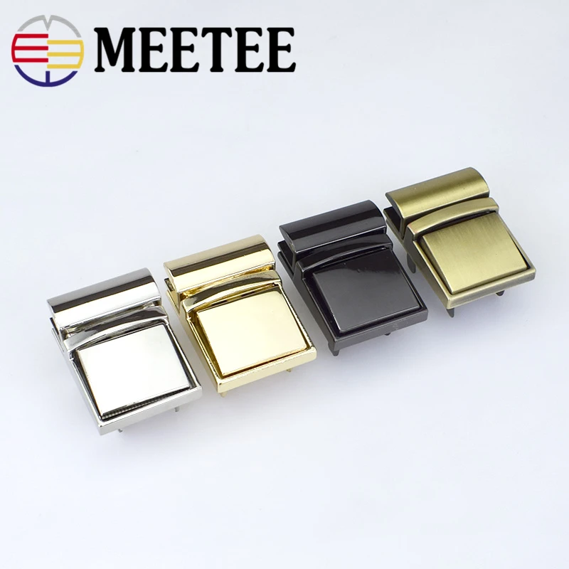 2шт Meetee сумки Поворотные аксессуары для замков металлическая закрутка