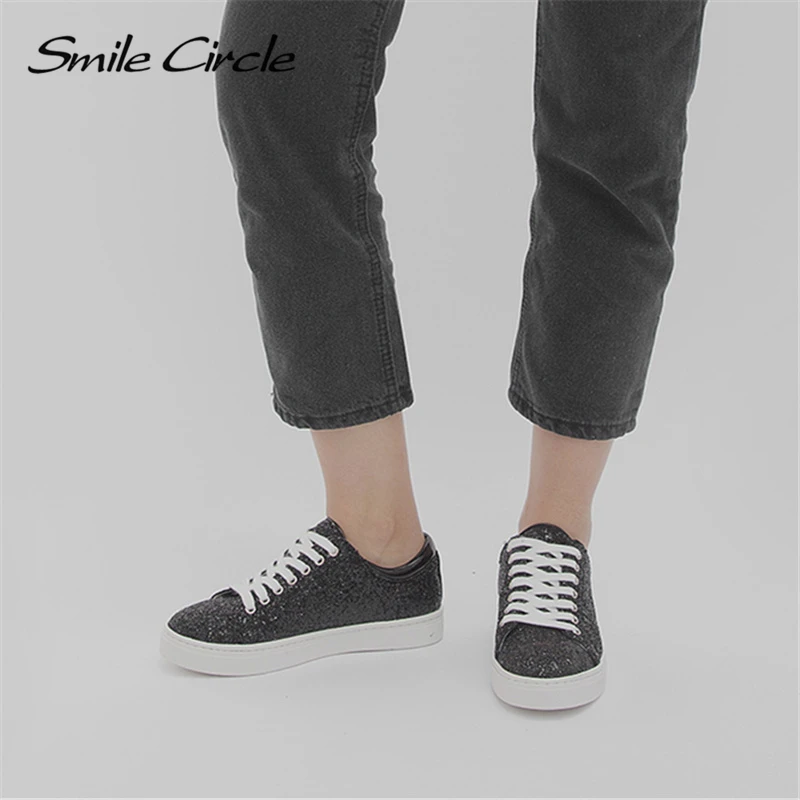 Женские кроссовки на плоской подошве Smile Circle повседневные платформе размеры 36 41