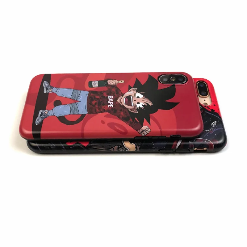 Матовый мультяшный чехол для телефона для iPhone XS чехол для MAX XR Dragon Ball Master Roshi Goku мягкий чехол для iPhone XS XR 7 8 6S Plus