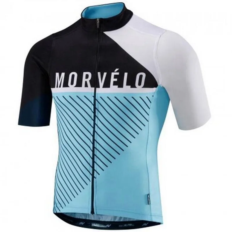Buy 2018 Morvelo cycling jersey for men Road bike clothing Pro Team wear Ropa Ciclismo SL MX Breathable short sleeve on