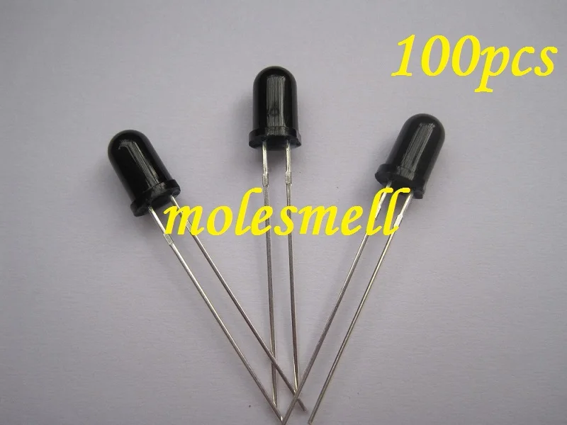 Инфракрасный приемный диод 100 шт. 5 мм нм инфракрасный модуль черный корпус