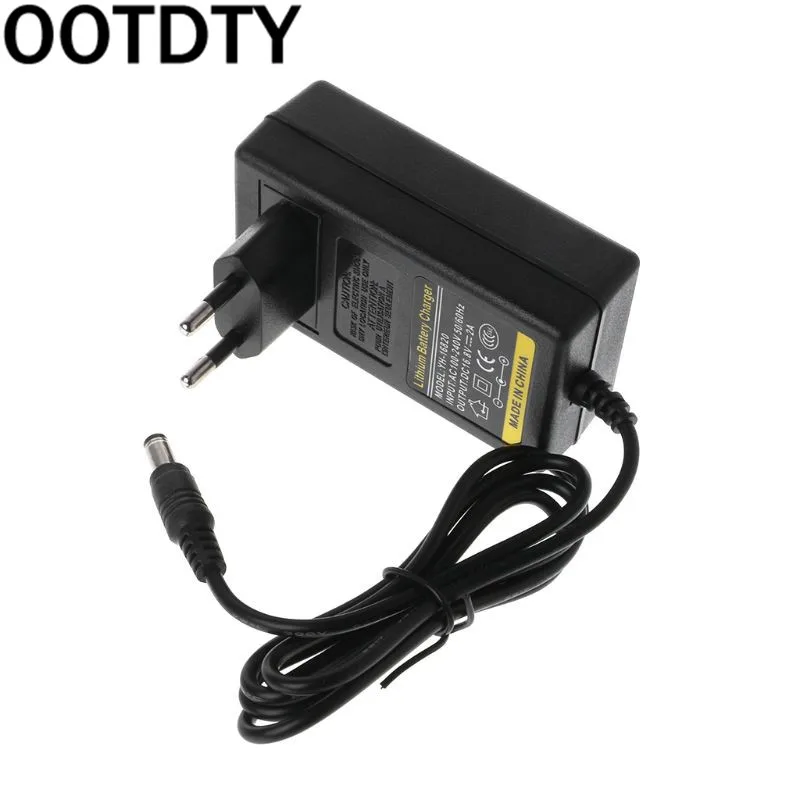 OOTDTY зарядное устройство 16,8 V DC 2A Интеллектуальный литиевый адаптер питания EU US Plug