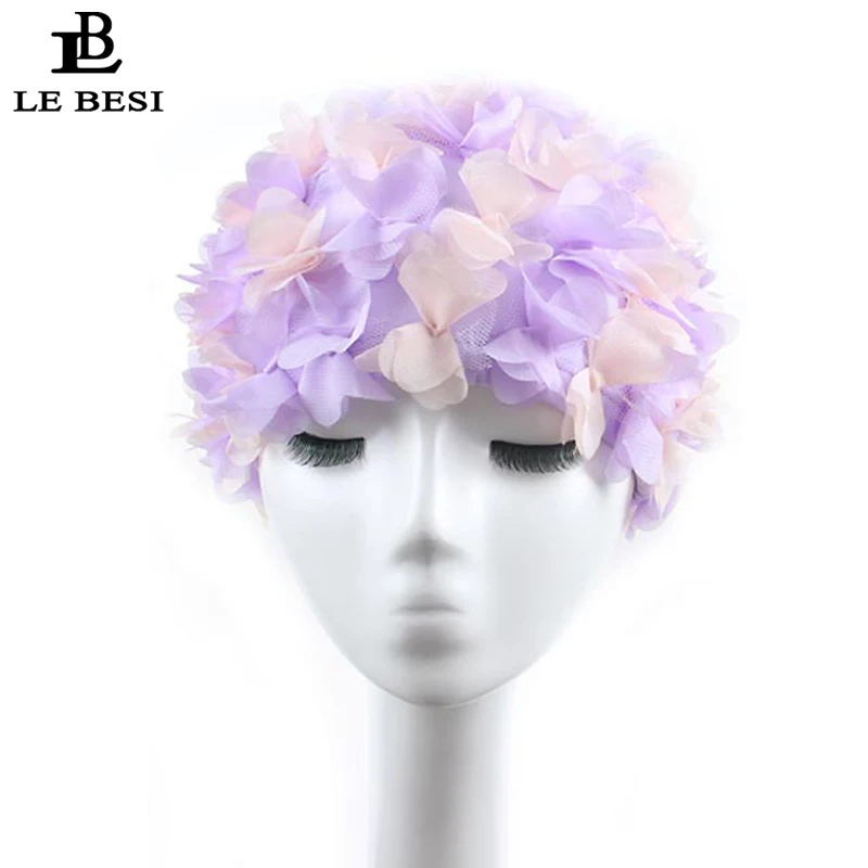 Новинка 2017 женская кепка для плавания LEBESI взрослых эластичная Водонепроницаемая