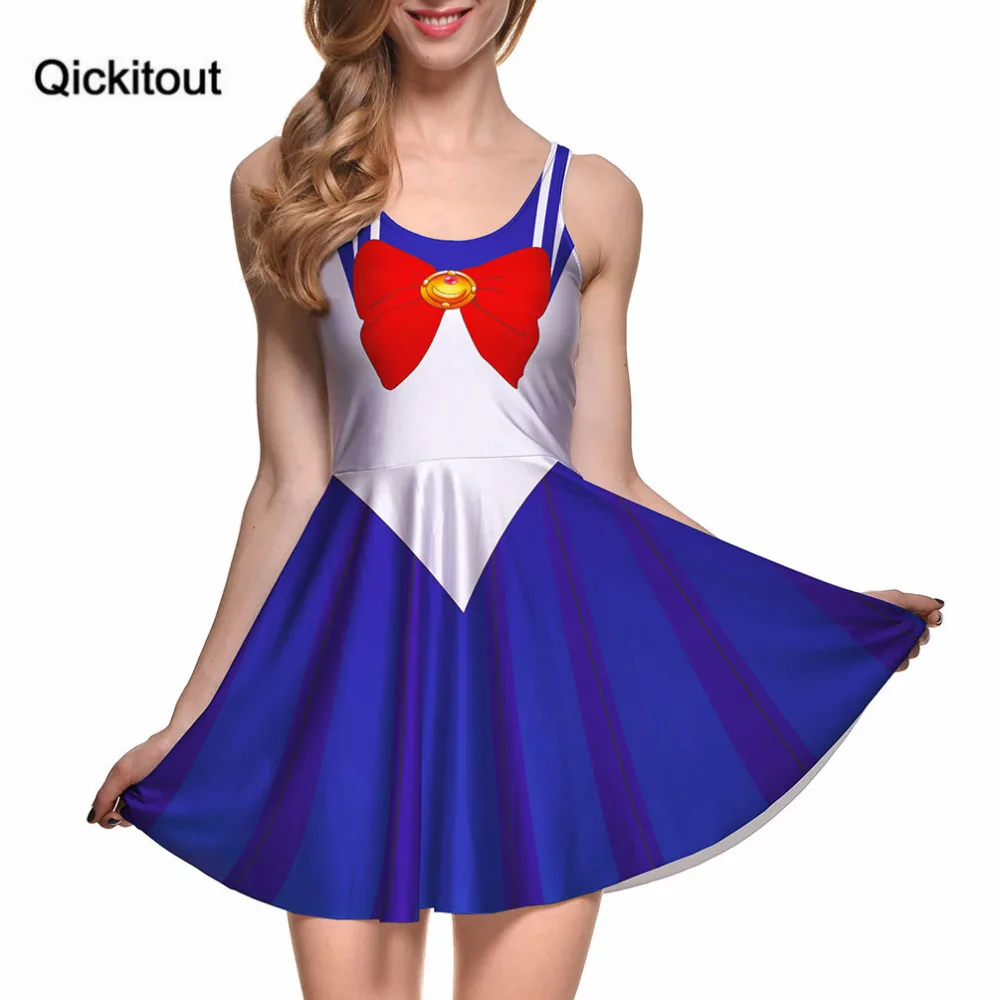 Qickitout Прямая доставка женское летнее платье для женщин Vestidos Повседневный Женский