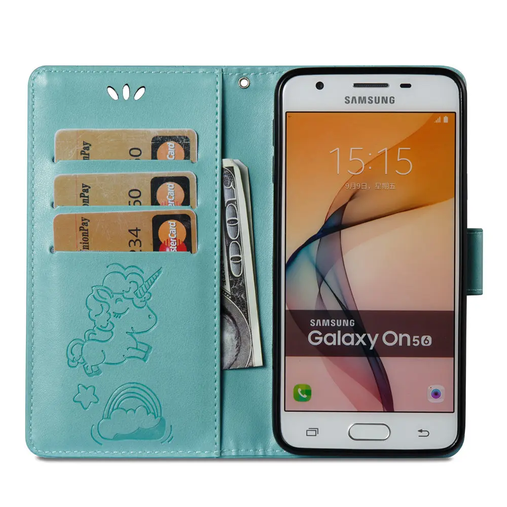 Чехол для Samsung Galaxy J5 Prime J5Prime G570F G570F/DS однотонный флип чехол из искусственной кожи