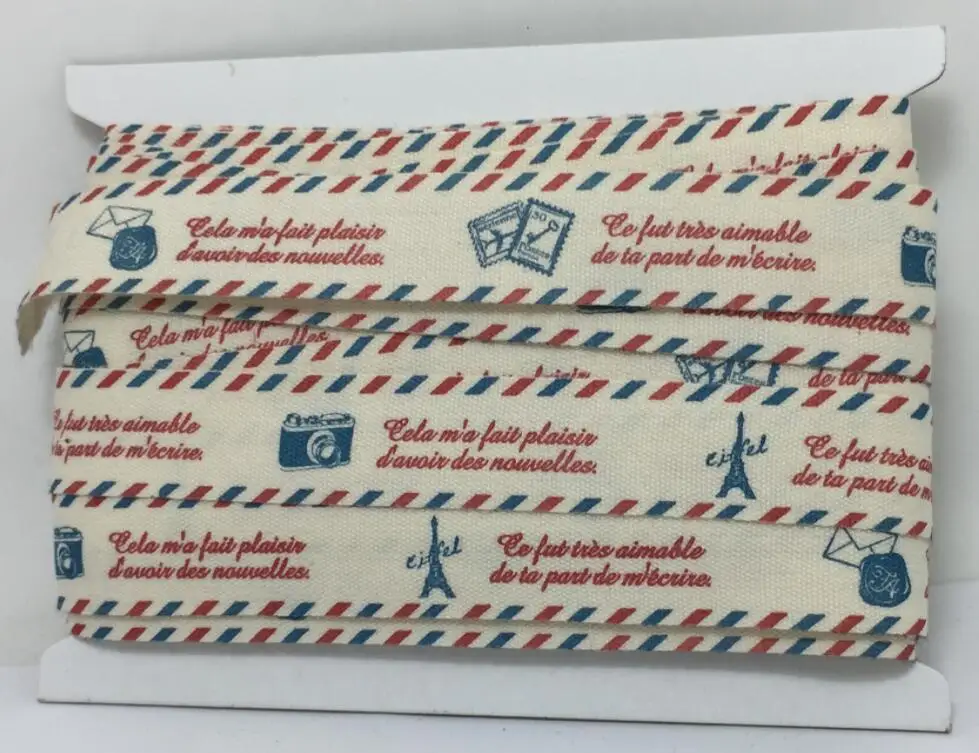 10 ярдов/карта 5/" 15 мм" ручная работа с любовью " хлопок тесьма ленты DIY ремесло шитье и упаковка ткань тканевые ленты