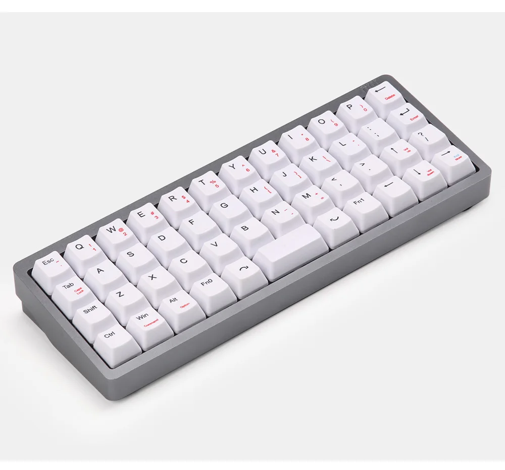 NIU40 белый краситель субкровать OEM профиль колпачки для 40% макета cherry mx