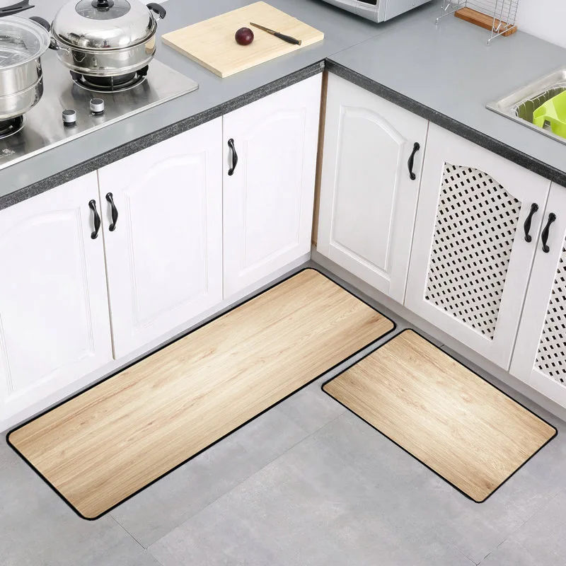 Wood 23 LOUTASI деревянный нескользящий кухонный коврик длинный коврик для ванной современный входной коврик Впитывающий Коврик для спальни гостиной напольный коврик - Цвет: Wood 23