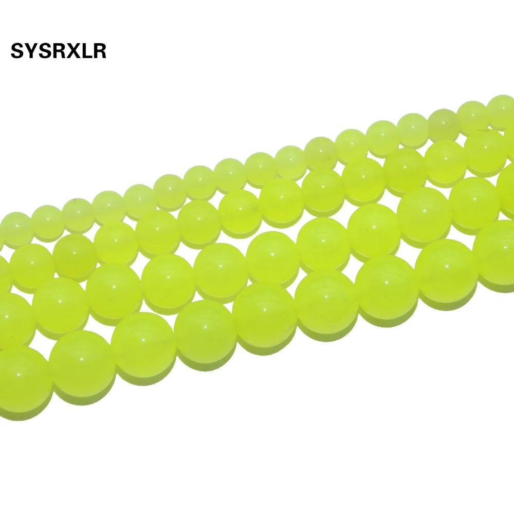 Оптовая продажа бусины из нефрита натурального камня флуоресцентный зеленый
