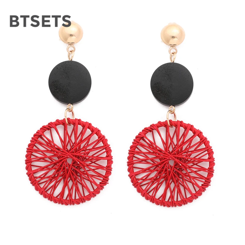 Новые большие серьги в виде большого круга женские с подвеской кольца много