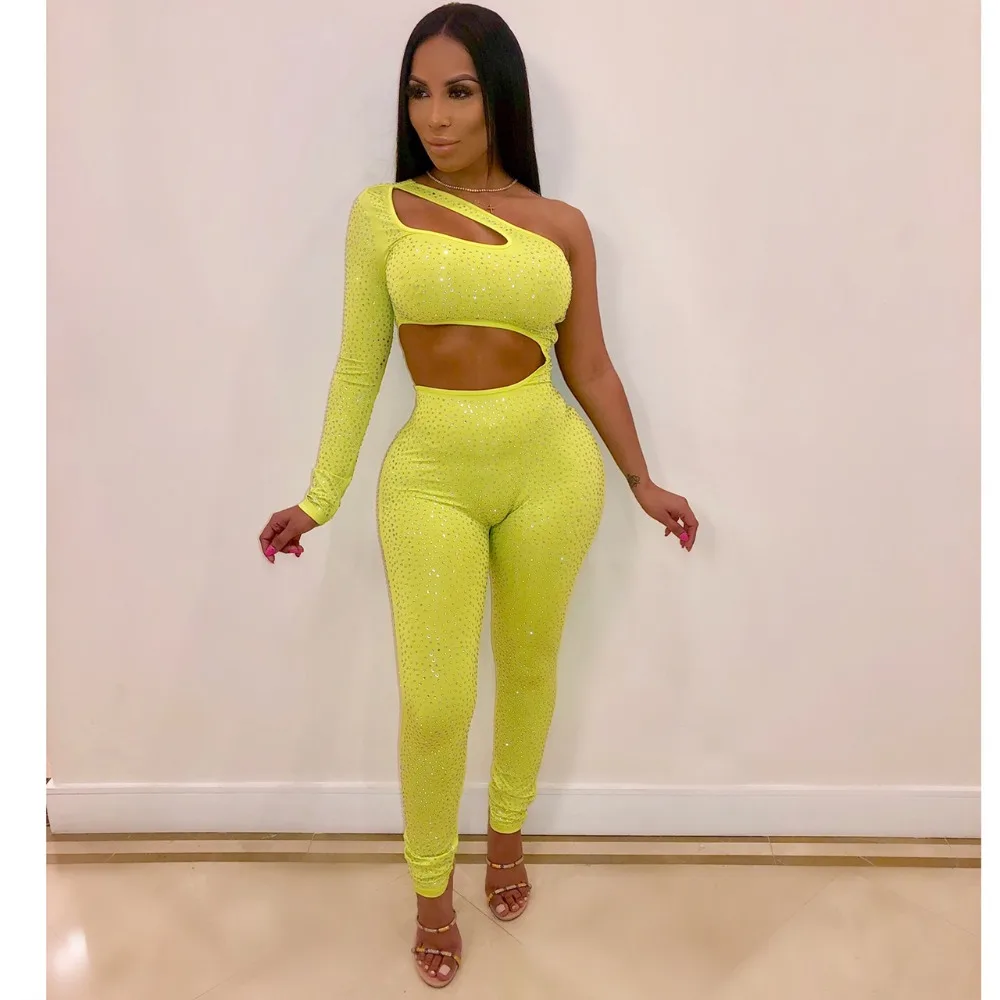 Женские комбинезоны со стразами в европейском и американском стиле Amazon explosion