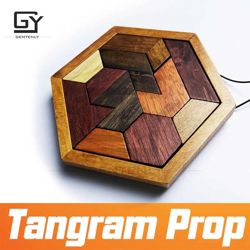 Реквизит для комнаты спасения Tangram реквизит реальной жизни игра Пазлы