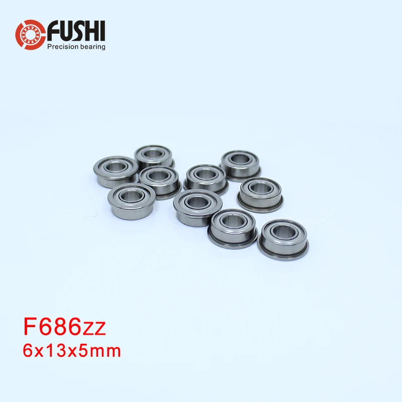 Фланцевый подшипник F686 ZZ фланцевый 6x13x5 мм Z флуоресцентный F618/6ZZ|bearing 6x13x5|bearing