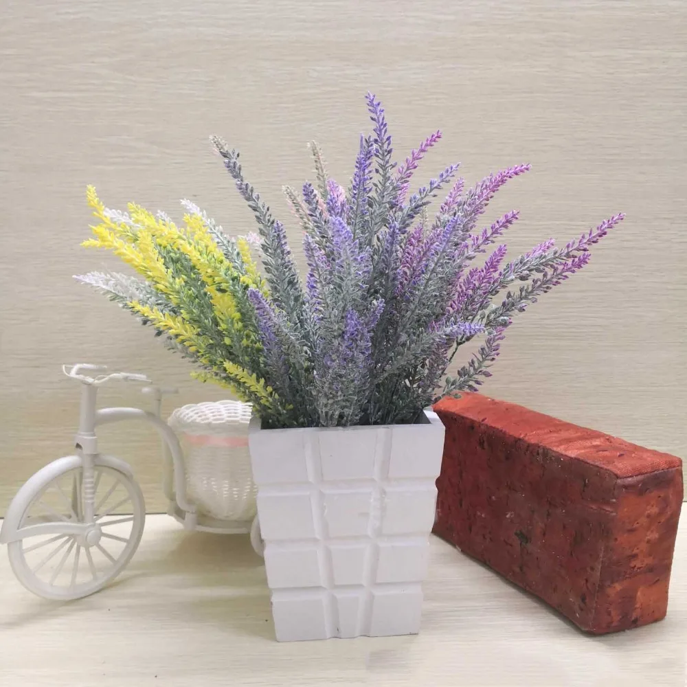 Украшение Романтический Прованс Лавандовые цветок шелковые искусственные цветы