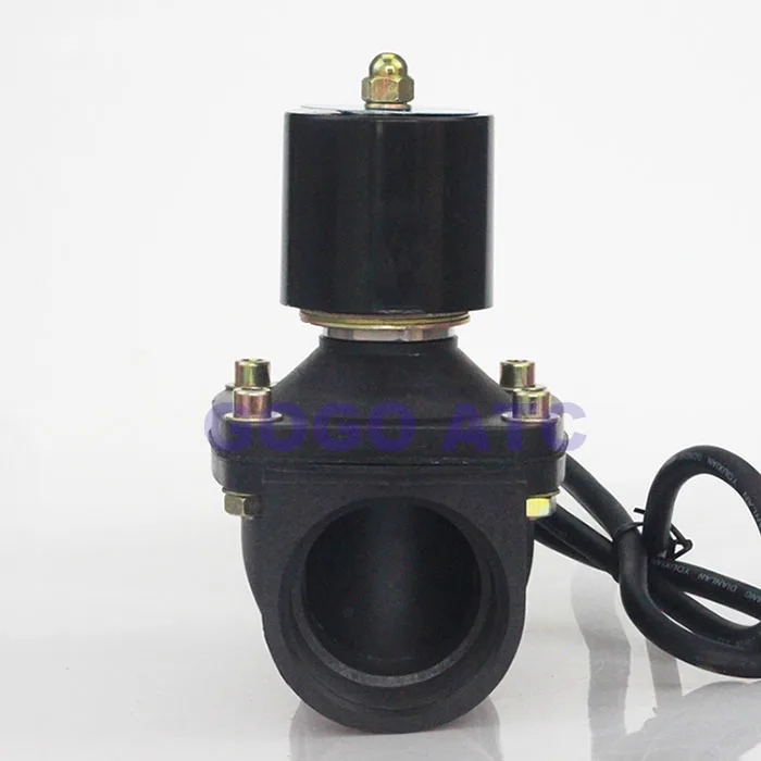 2 сторонний пластиковый электромагнитный клапан для фонтана 1 дюйм 1/4 дюйма
