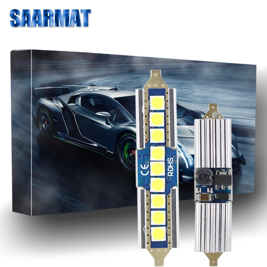 Лампа C5W 6 SMD 39 мм для номерного знака VW Bora Caddy Golf III V Jetta|led c5w canbus|bulb ledvw vw |