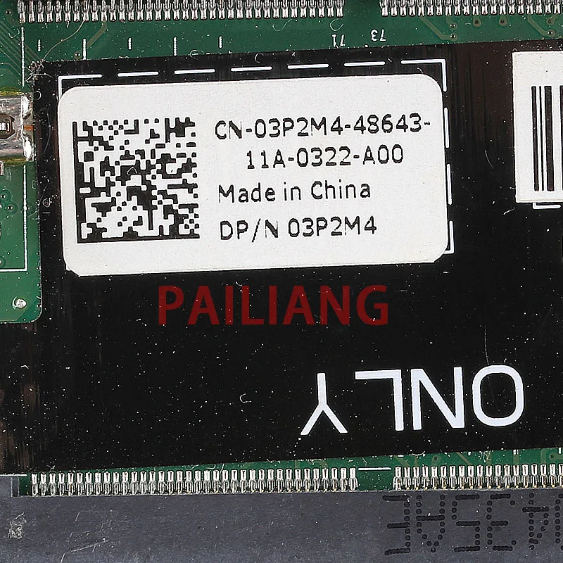 Материнская плата для ноутбука PAILIANG DELL XPS L701X материнская ПК CN 03P2M4 DAGM7MB2AC0