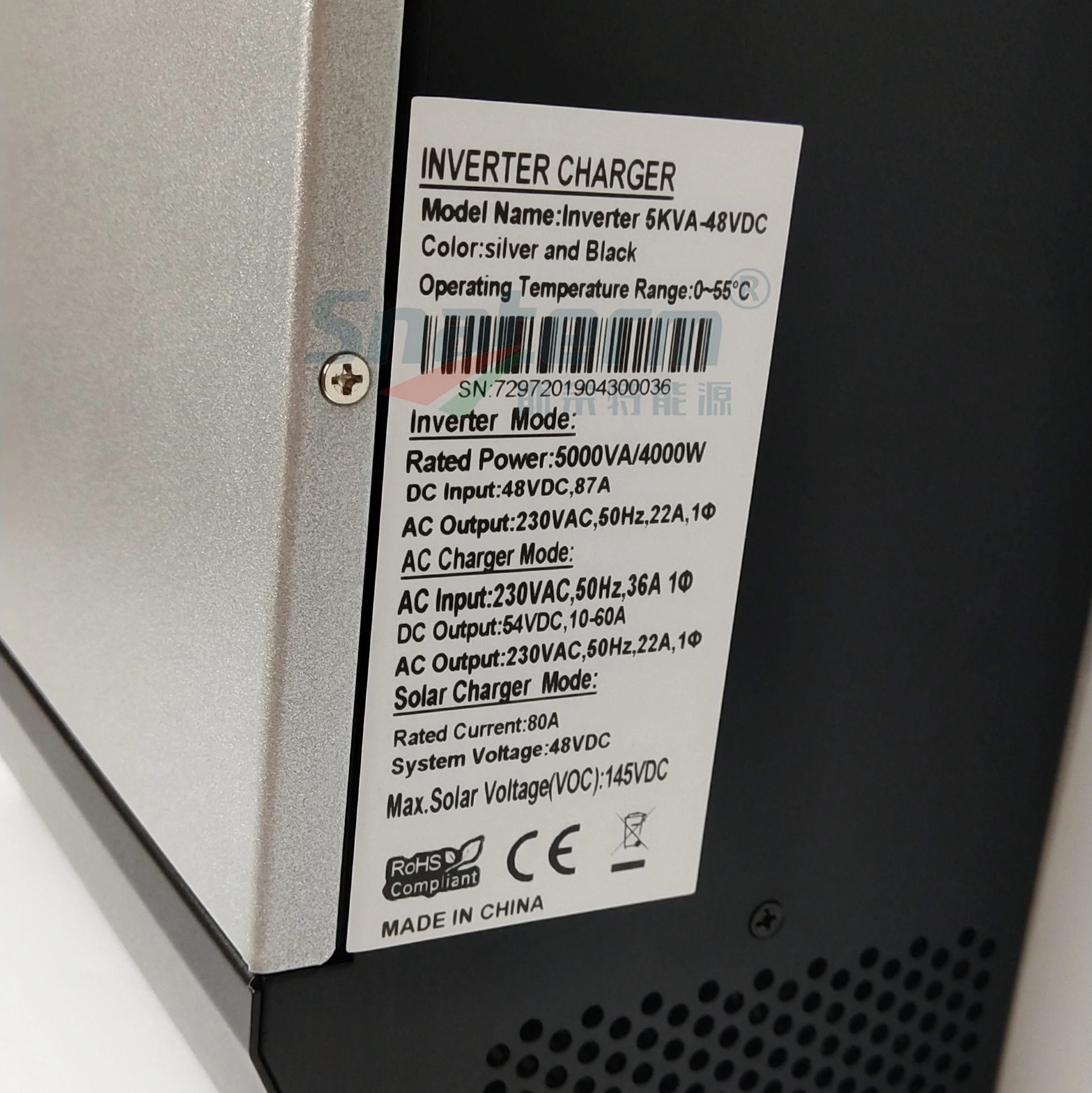 Инвертор для солнечных батарей 15 кВА MPPT 48 В постоянного тока до 230 переменного