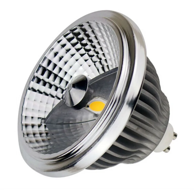 Новинка 2017 года LED AR111 Spotlight Dimmable15w GU10/E27/G53 лампочки с бликов дизайн AC85 265V/DC12V 100 Вт