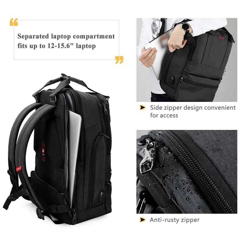 Tigernu 15.6inch Anti theft Laptop Backpack Brand quality School backpack bag Fashion Business Travel Male Mochila men women - купить по