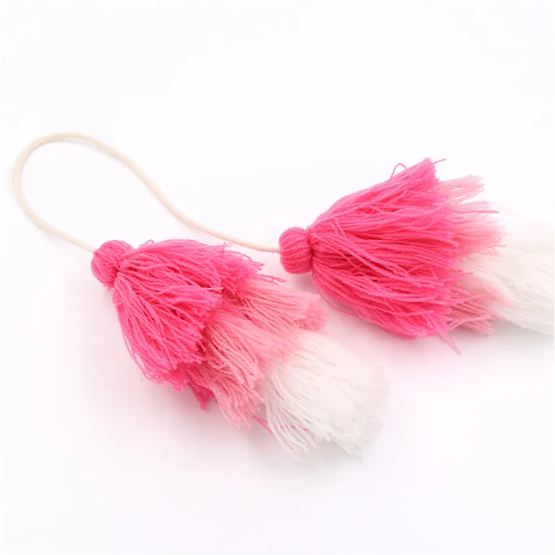 

Naomy&ZP 1pc Ball Pompom Bag Key Ring Pompons Charms Bohemian Key Holder Long Tassel Diy Keychains For Summer Jewelry