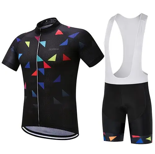jersey and pants Мужская короткая велосипедная одежда, летний pro 9d гелевая Накладка для велосипеда, набор Джерси для команды, шоссейного велосипеда, комплект одежды для горного велосипеда, облегающий костюм - Цвет: jersey and pants