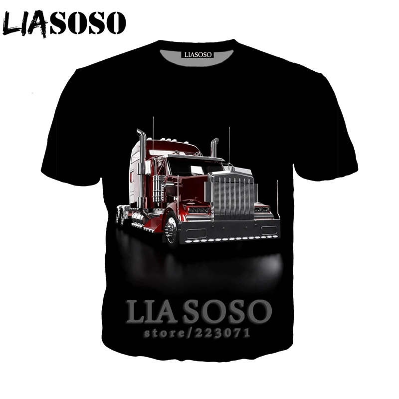 LIASOSO Новинка лета 2019 мужская и женская модная толстовка с 3D принтом машины