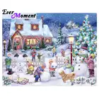 Когда-либо в настоящий момент Алмазная вышивка снеговика Рождественская елка зимняя детская 5D DIY алмазная живопись камни в форме ромба Стразы S2F215