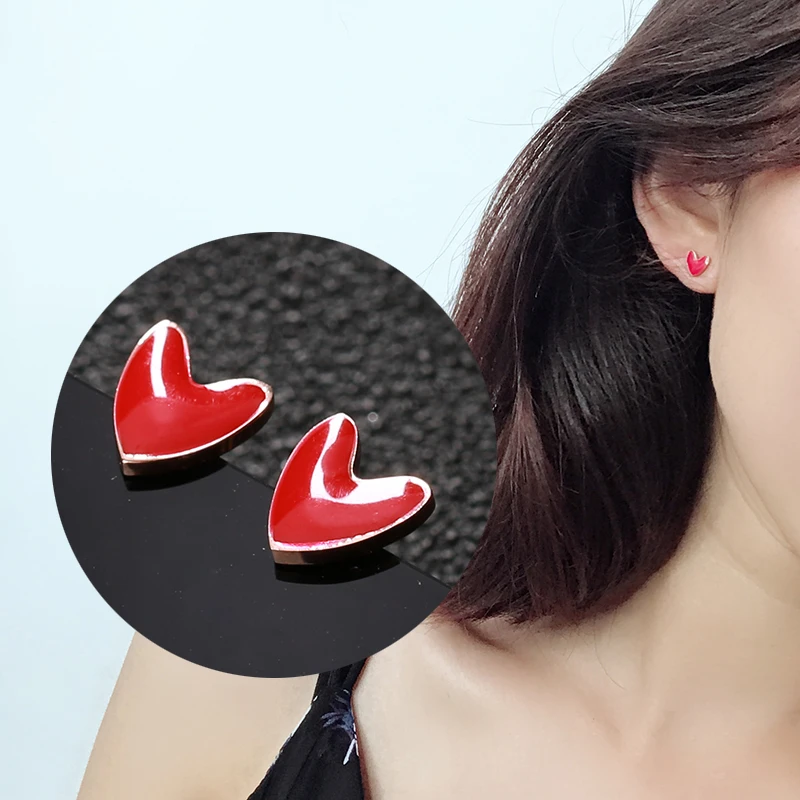 Серьги гвоздики YUN RUO из титановой стали простые и шикарные модные украшения в