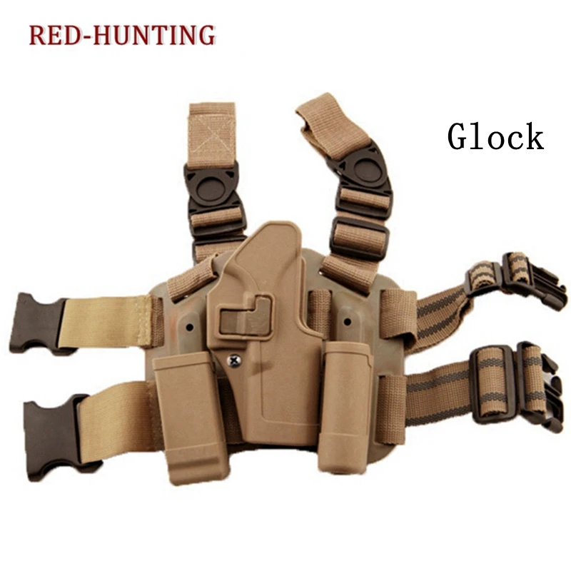 Тактическая прямая ножка CQC Кобура пистолет Serpa правая рука сумка для Glock 17 19 22 1911