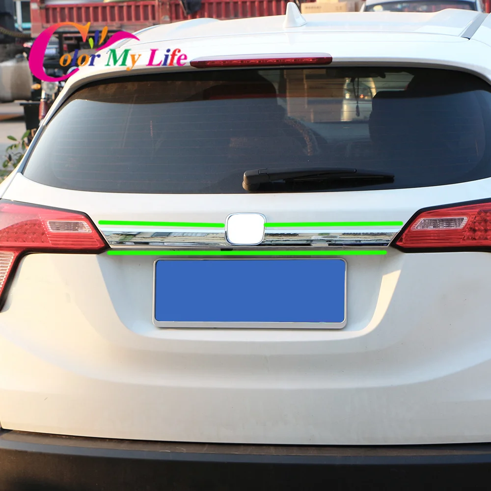 Наклейка на задний бампер для Honda HR V HRV Vezel 2014 2018 1 шт.|Наклейки автомобиль| |