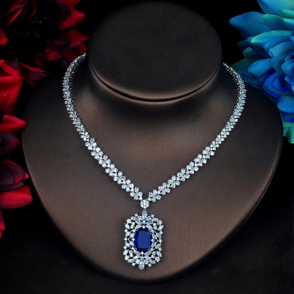 Ювелирные наборы HIBRIDE с блестящим желтым камнем и фианитами длинные серьги