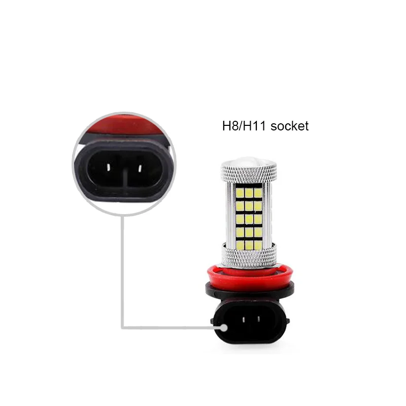 BOAOSI 2x Led H8 H11 автомобильный противотуманный светильник для Пежо 407 2008 Пежо 301 2013- Пежо 3008 2011-2013