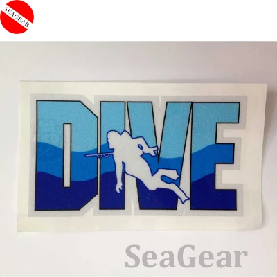 Блестящая наклейка длиной 22 см белые черные красные цвета 3M для подводной