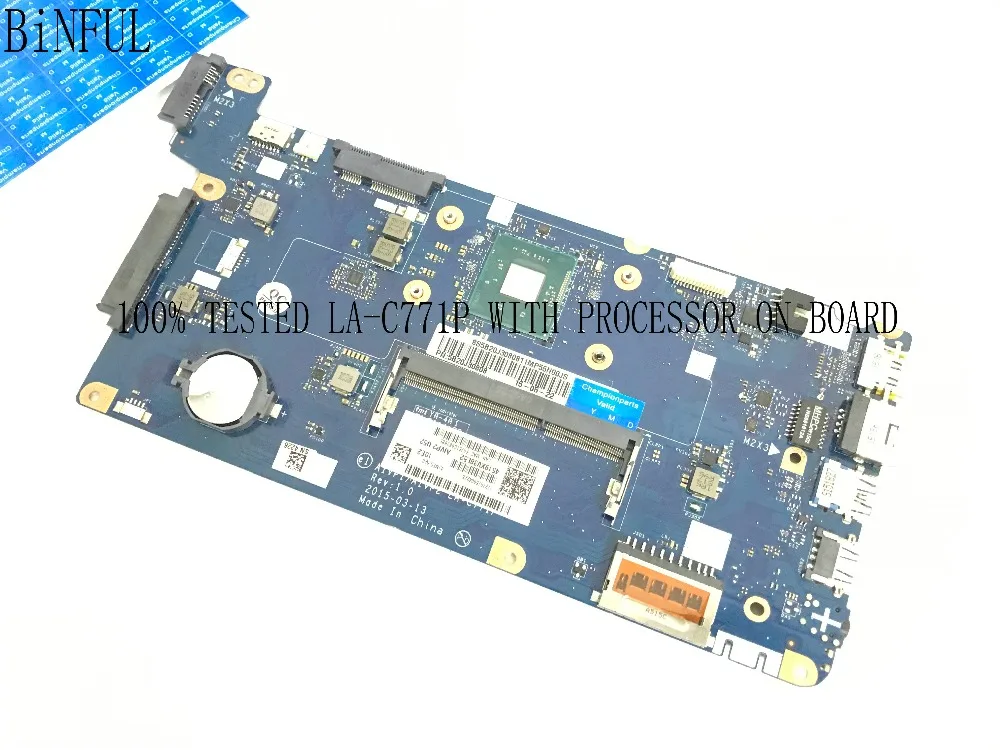 В наличии. 100% новый. AIVP1/AIVP2 LA C771P Материнская плата ноутбука MOTHEBOARD для LENOVO 110 15IBY