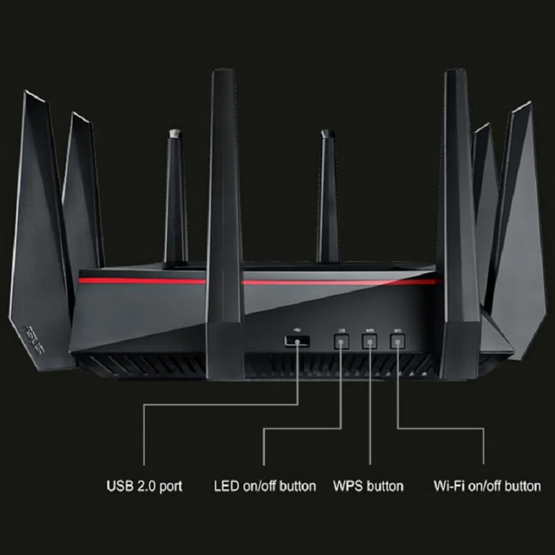 Оригинальный ASUS RT AC5300 5334 Мбит/с Беспроводной маршрутизатор 2 4 ГГц/5 ГГц