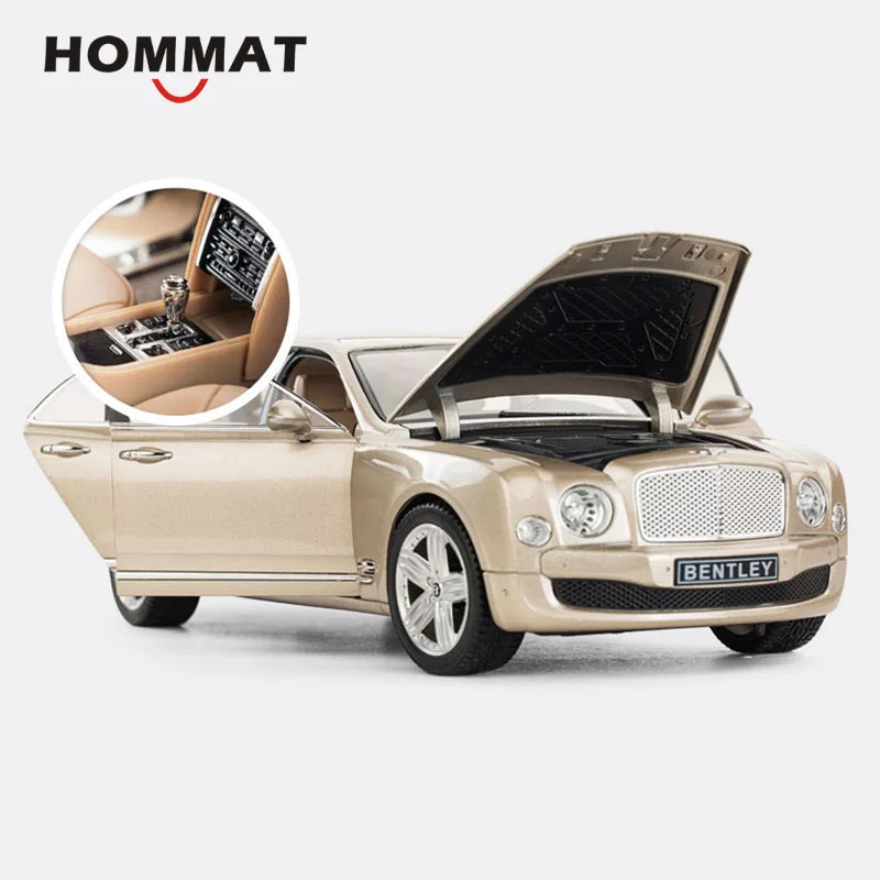 HOMMAT Simulation1/18 Mulsanne люкс Сплав 1:18 литья под давлением модели автомобиля Коллекция игрушечных автомобилей модель украшения подарок для детей