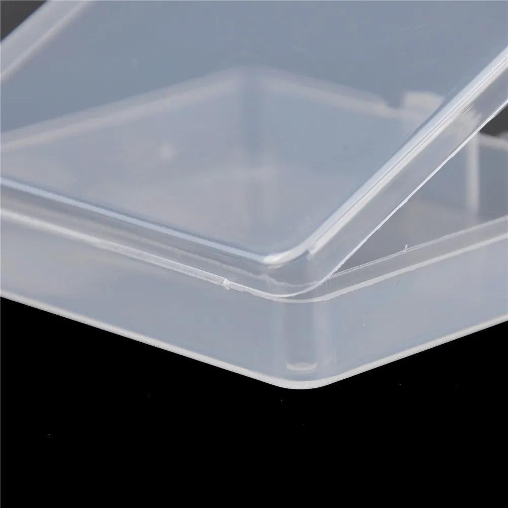 2 шт. пластиковый Полупрозрачный контейнер для ювелирных изделий кольцо таблетка