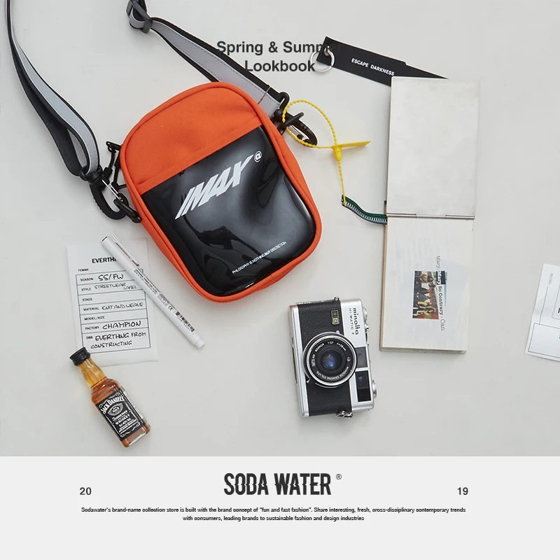 Сумка ремень для телефона SODA WATER винтажная маленькая сумка из ПВХ в стиле пэчворк