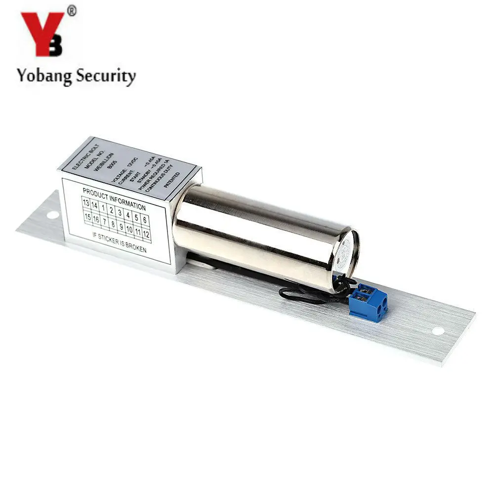 YobangSecurity электронный замок магнитный болт врезной дверной из нержавеющей стали